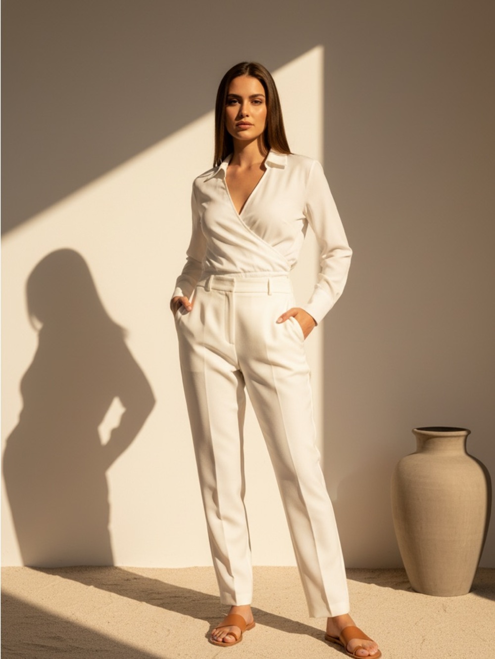 Lou & Grey Drape  Surplice Blouse